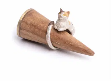 미사용 새상품 상자 고양이 반지