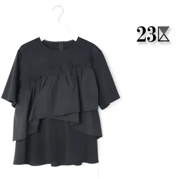 435 신상품 신상 23구 세탁 가능한 랜덤 프릴 저지 도킹 티셔츠