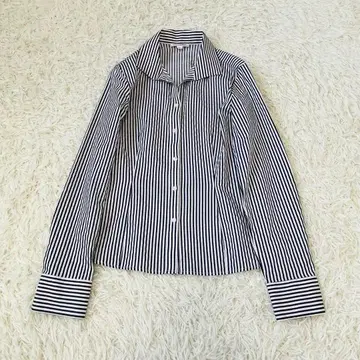 NARA 나라 까미체 셔츠 스트라이프 긴팔