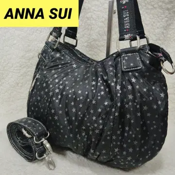 ANNA SUI 안나수이 핸드백 2way 별 패턴 여성용 블랙