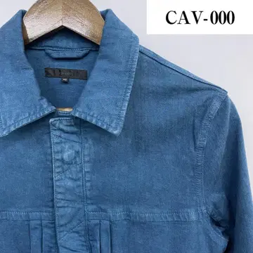 상태 CAV-000 캐브제로 황화 염색 스트레치 G 재킷 46 블루