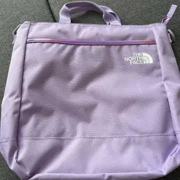 THE NORTH FACE 퍼플 토트백 명찰 포함