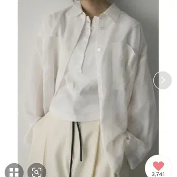 스타일 믹서기 루즈 포켓 시어 셔츠