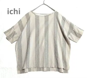 ichi 상의 면마 혼방 이치 린넨 혼방