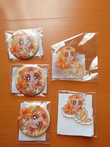 피치피치핏치 제비뽑기당 아크릴 스탠드 캔뱃지 아크링 키링 세이라 세트1