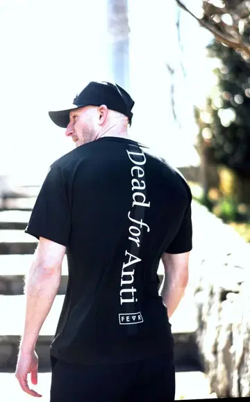 FEVR 포에버 Dead For Anti 드라이 티셔츠 블랙 2XL