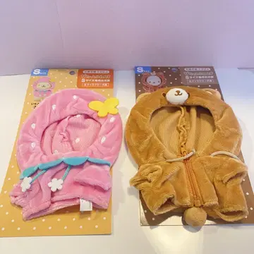산리오 피타토후렌스 의류 S 딸기, 곰 후드티 세트