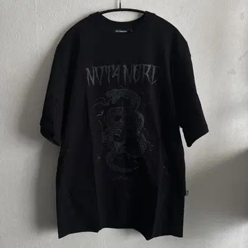 NOT4NERD 뱀 그래픽 티셔츠 M 사이즈 블랙
