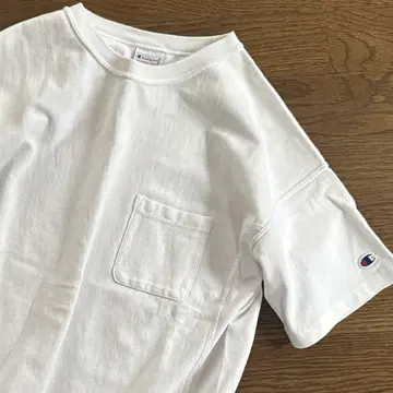 Champion 리버스 위브 포켓 티셔츠 헤비 웨이트 L 사이즈