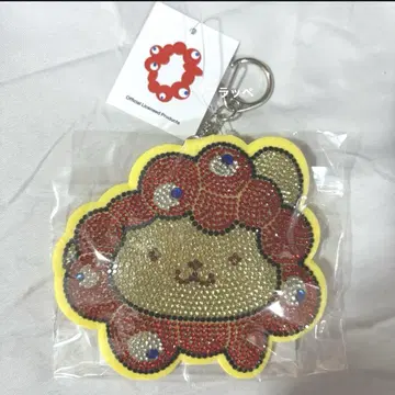 EXPO2025 akuaku 변신 반짝이 가죽 키링 폼폼푸딩