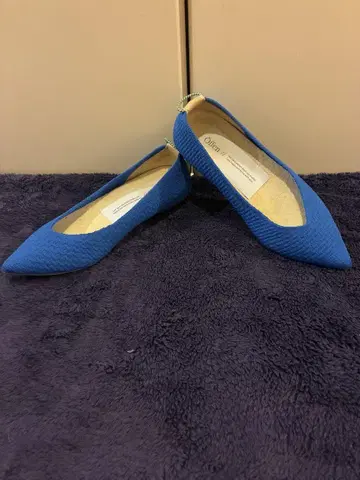 Offen 스틸레토 발레 슈즈 블루 파랑 23.5 repetto
