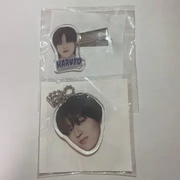 TREASTRE 캡슐 토이 얼굴 아크링 키링 헤어핀 하르토