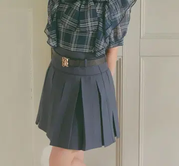 evelyn 오리지널 벨트 턱 SK 스커트
