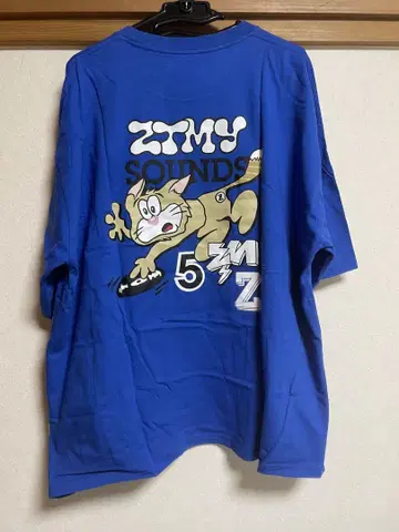 계속 한밤중이면 좋을 텐데. ZTMY 티셔츠 파랑 2XL
