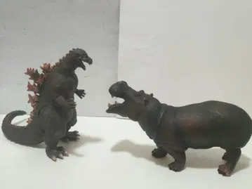 고질라 대 카바 소프트 비닐 피규어 2체 세트 도호 괴수 GODZILLA