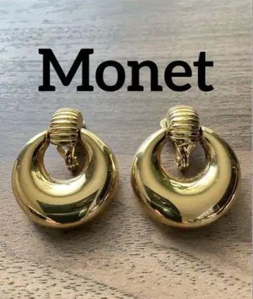 Monet 골드 후프형 귀찌