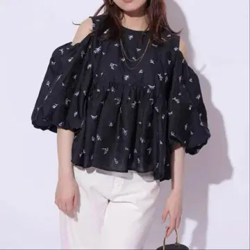 마이 스트라다 자수 재규어 블라우스