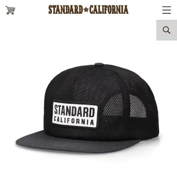 SD Box Logo Patch All Mesh Cap 블랙