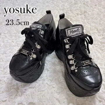 yosuke 요스케 30주년 통굽 스니커즈 블랙 23.5cm
