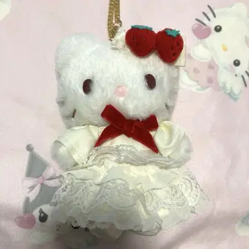 쇼트케이크 헬로키티 마스코트 키링