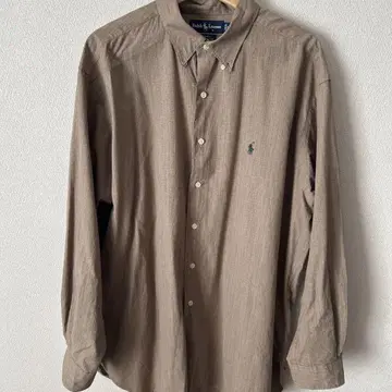 Ralph Lauren 체크 무늬 긴팔 셔츠 XL