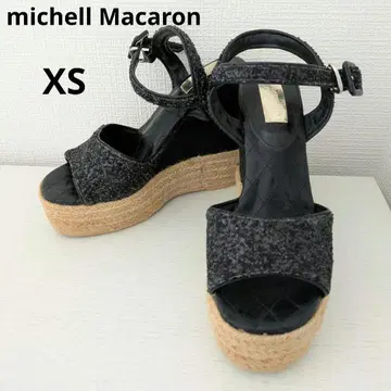 미셸 마카롱/michell Macaron/통굽 글리터/샌들/XS