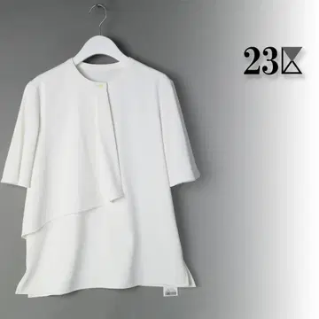 254 새상품 23구 스트레치 조젯 비대칭 티셔츠 점포 한정판