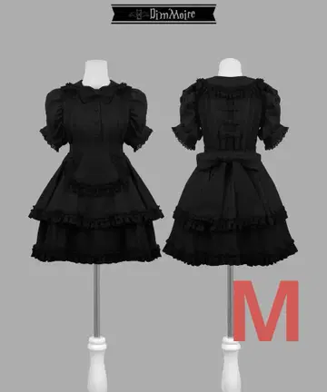 DimMoire 절 메이드 원피스 II [Black]