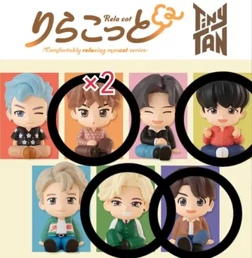 리라콧토 BTS Tiny Tan 피규어 세트 5개 세트