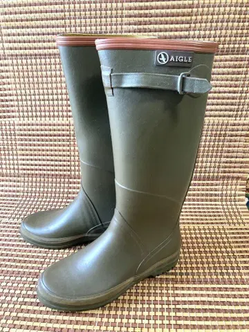 AIGLE 샹타벨 레인부츠 카키 36 (일본 사이즈 23cm)