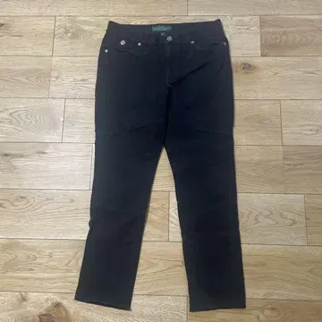 랄프 로렌 슬림 스트레이트 블랙 데님 허리 80cm