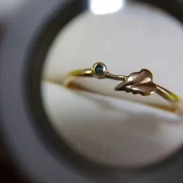 K9YG 긴자 주얼리 마키 천연 에메랄드 반지