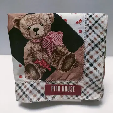 미사용품 PINK HOUSE 테디베어 손수건 익명 배송
