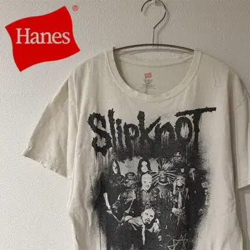 헤인즈 Slipknot 메탈 밴드 티셔츠 y2k 밴딩 Hanes