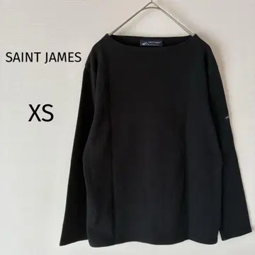 새상품급 블랙 무지 세인트 제임스 웨쌍 바스크 셔츠 긴팔 셔츠 XS
