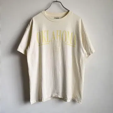90s USA제 Oklahoma 태양 프린트 수베니어 티셔츠