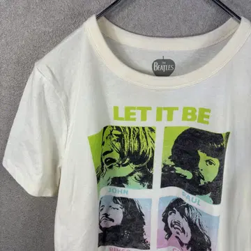 비틀즈 밴딩 반팔 티셔츠 XL 오버 사이즈 LET IT BE