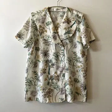 vintage 변형 세일러 블라우스 80s 90s