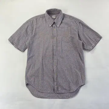 vintage 체크 셔츠 숏 기장 cityboy Y2K e274