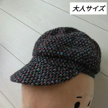 컬러풀 체크 베레모