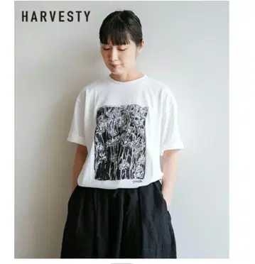 HARVESTY(하베스티)/프린트 티셔츠 데이지 사이즈 1