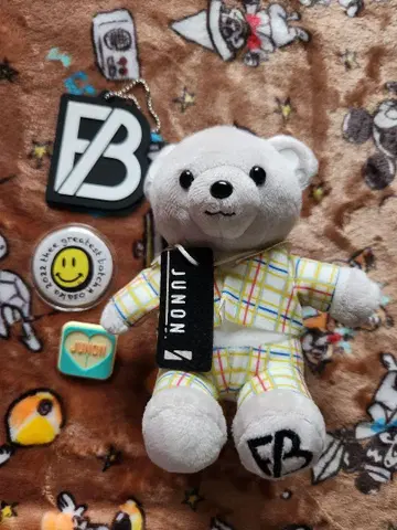 BE:FIRST JUNON 곰 봉제인형 배지 등