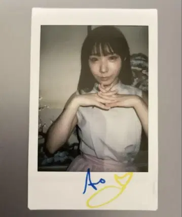 에비사키 아오 Ao2 친필 사인 폴라로이드