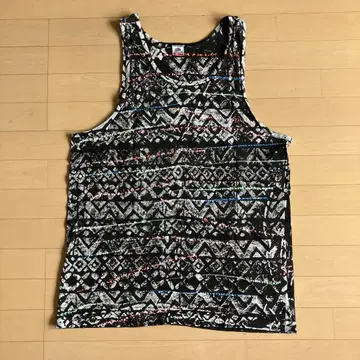 80s 빈티지 FRUIT OF THE LOOM 탱크탑 기하학