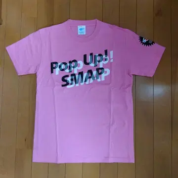 Pop Up! SMAP 라이브 투어 티셔츠 M 사이즈 핑크 빔즈
