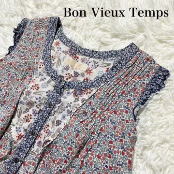 [ Bon Vieux Temps ] 봉뷰탕 리버티 프릴 블라우스