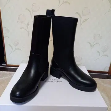 ITEMS URBAN RESEARCH 블랙 사이드 고어 부츠 S 사이즈
