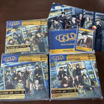 SixTONES GOLD CD DVD 3형태 세트 혜택 포함