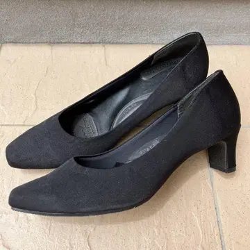 iNFINE NOIR 블랙 펌프스 외반모지 쿠션 블랙 일본제