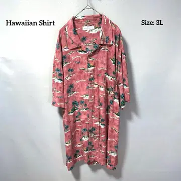 Hawaiian Shirt 알로하 셔츠 반팔 야자수 하와이안 3L
